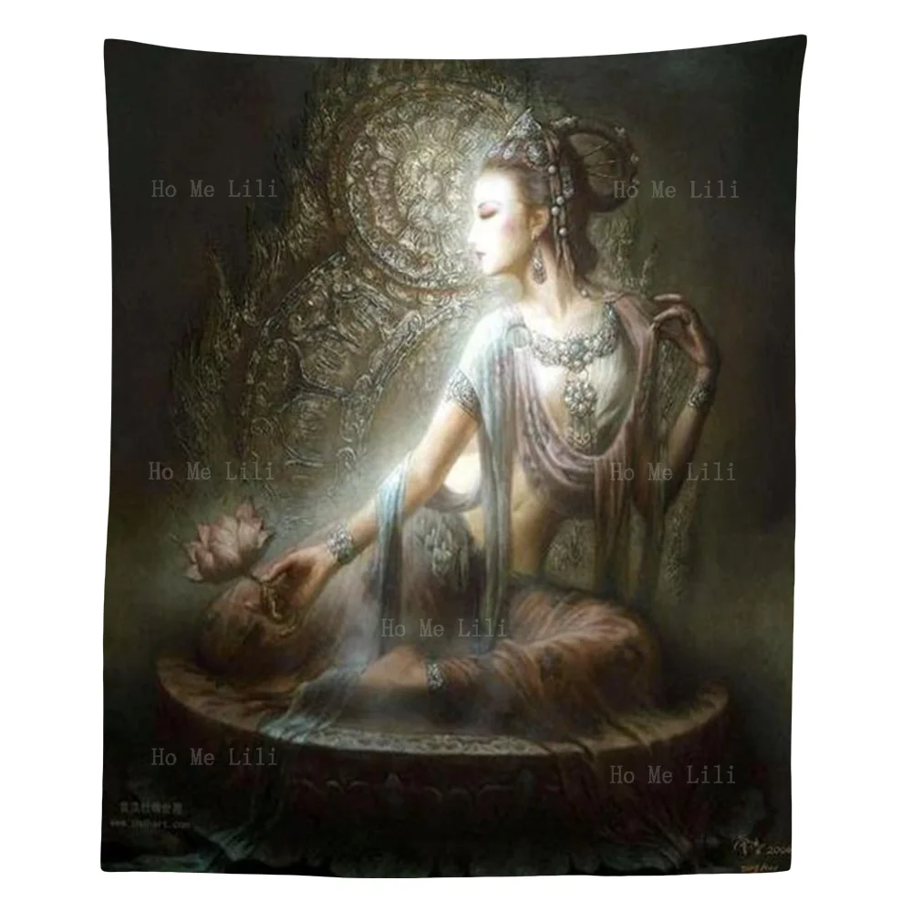 

Декоративные гобелены для комнаты, поющие и танцующие фигуры Dunhuang Flying Apsaras, гобелен от Ho Me Lili