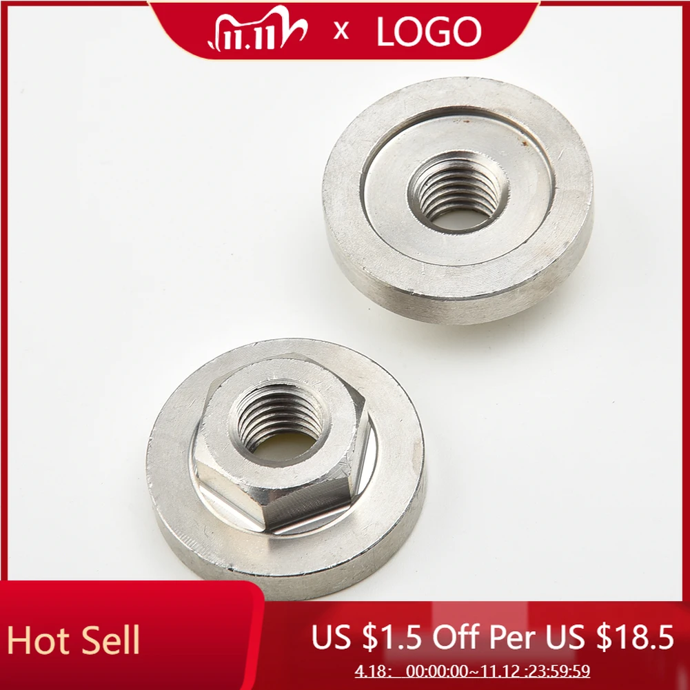 

2PCS M10 Angle Grinder Nuts Hex Locking Nuts Kit Set Steel Replacement Parts For Modification Power Tools Accessories