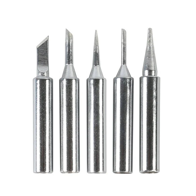 

5pcs Soldering Iron Tips Sharp Round Kit for Temperature Adjust Soldering Iron Electric Welding 907 Free Shipping