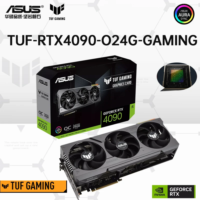 

ASUS 4090 Graphics card ROG STRIX RTX4090 O24G GAMING GDDR6X 21000MHz 24GB 384bit Support INTEL AMD Motherboard HDCP Video card