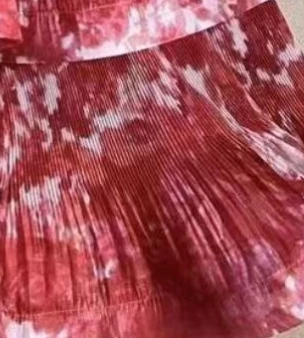 

Link 5 Runway Luxury Brand High Quality Evening Party Ruffles V Neck Lantern Sleeve sexy top Pleat skirt dress cloth