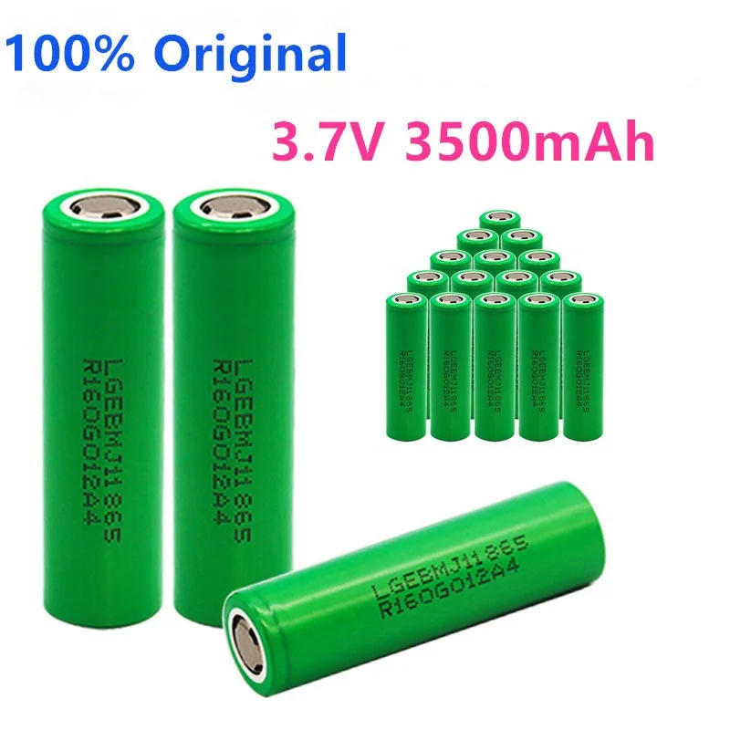 

3PCS 3.7 v 3500 mah 18650 100% Original Lithium Rechargeable Battery For Flashlight batteries for LG 3500mah battery