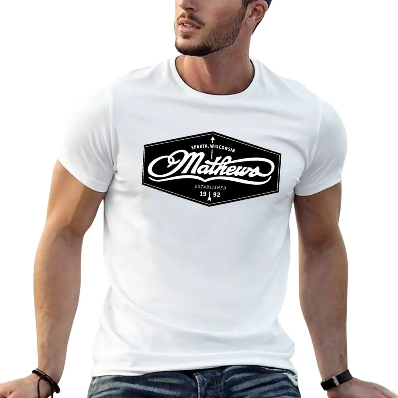 MATHEWS логотип стрельбы из лука арбалет ARROWClassic большие летние топы кавайная одежда