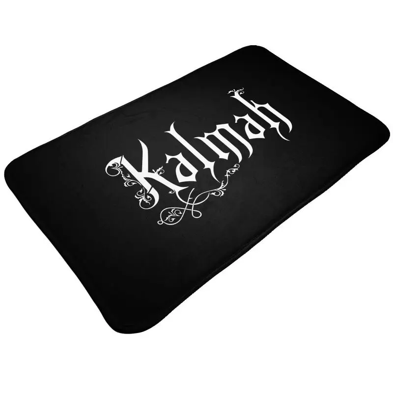 Kalmah Logo Melodic Death Metal Wintersun Mat Rug Carpet Decor Casual Antislip Easy Clean Bath Floor