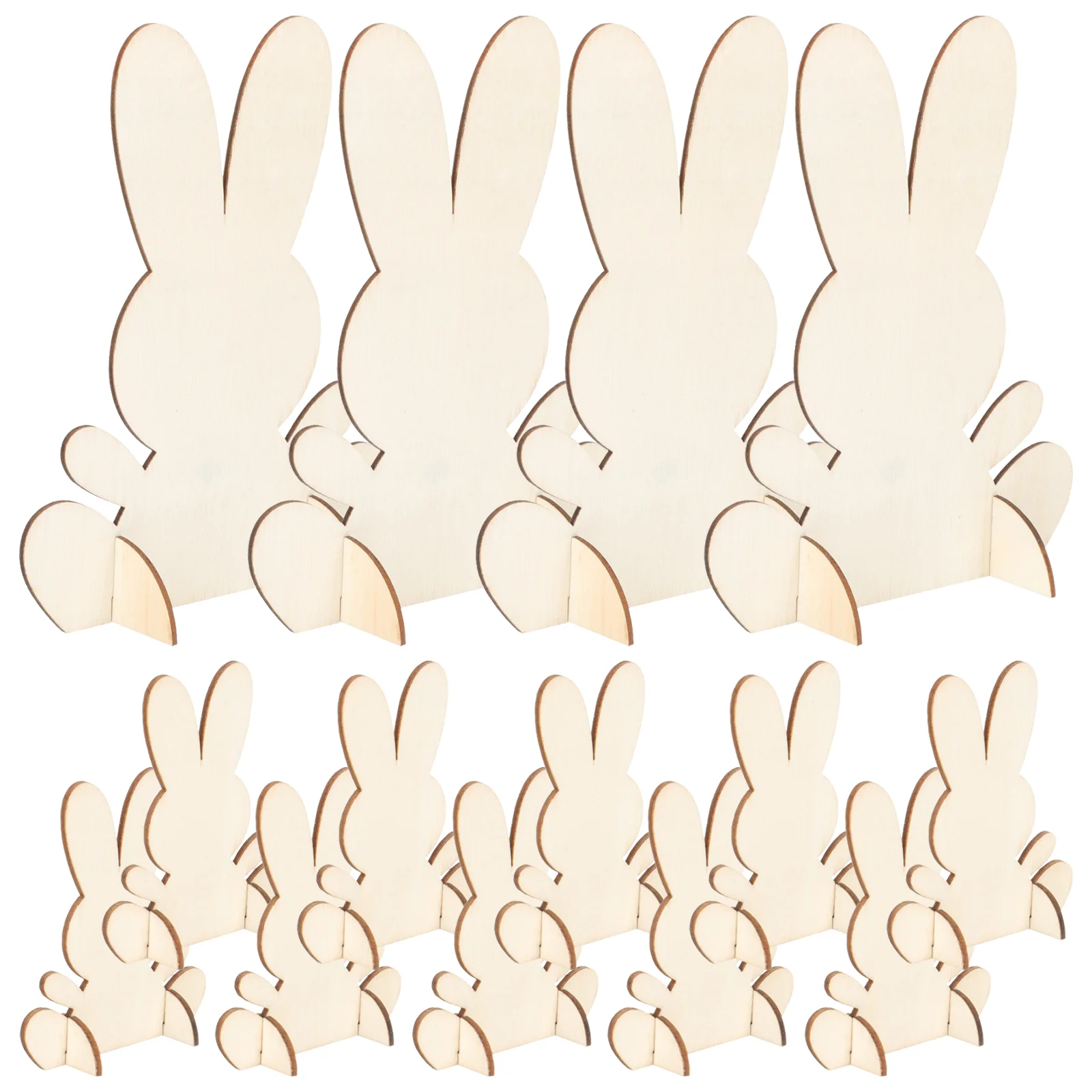 

14pcs Practical Premium Multi-use Creative Funny Decor 3D Unfinished Rabbit 3D Bunny for Kids