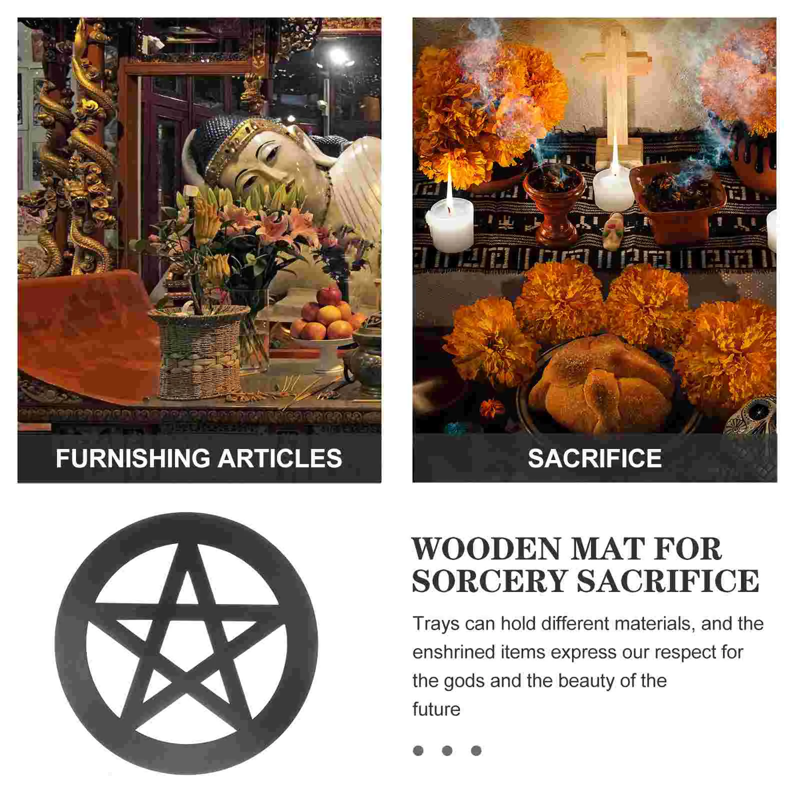 Алтальная плитка деревянная стена пентаграмкельтские украшения куклы