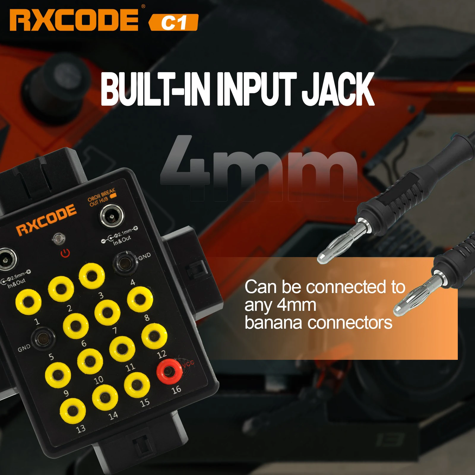 Автоинструменты RXCODE C1 диагностический прибор OBDII для диагностики портов