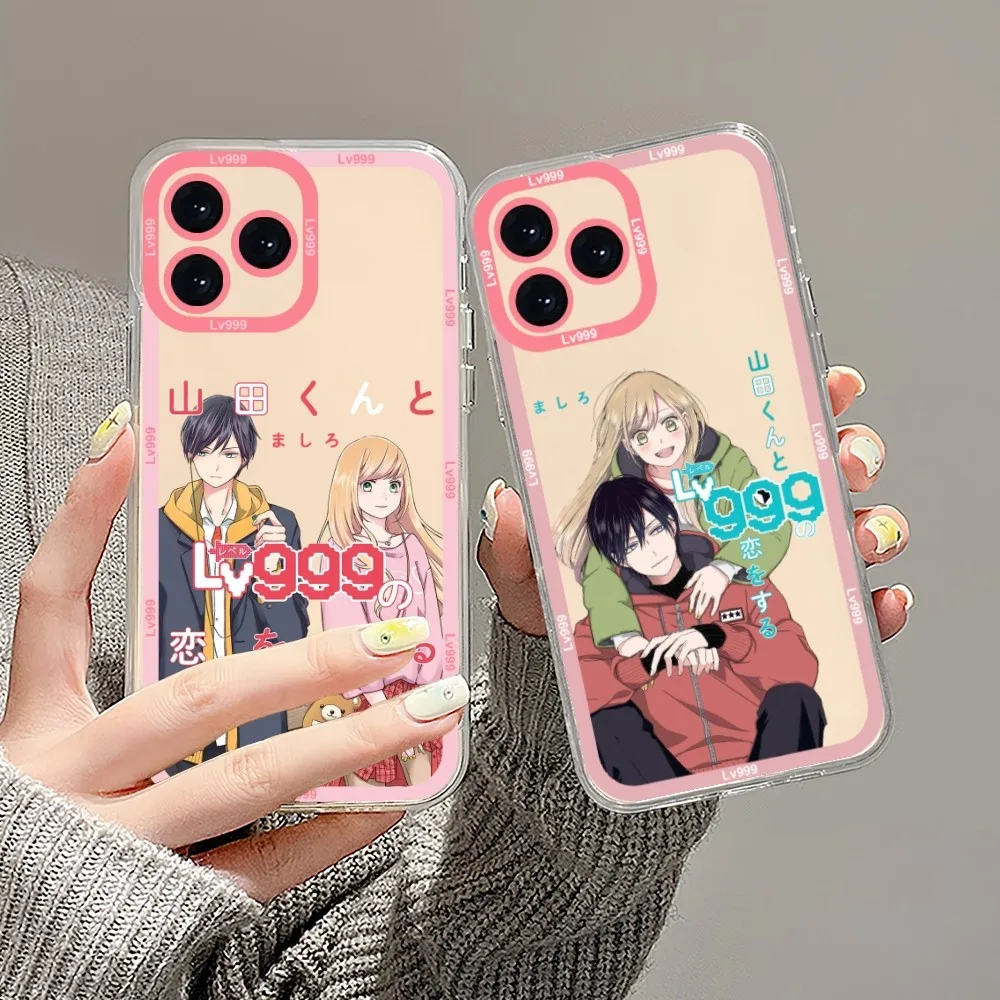 Чехол для телефона с аниме «Моя любовь» Yamada kun Lv999 для iPhone 13 14 Mini 11 12 Pro Max, прозрачный чехол