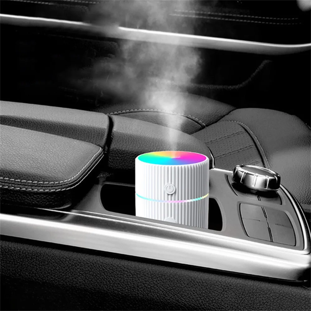 

220ML Mini Car Air Humidifier USB Ultrasonic Essential Oil Diffuser Smart Purifier Home Aroma Anion Mist Maker LED Night Light