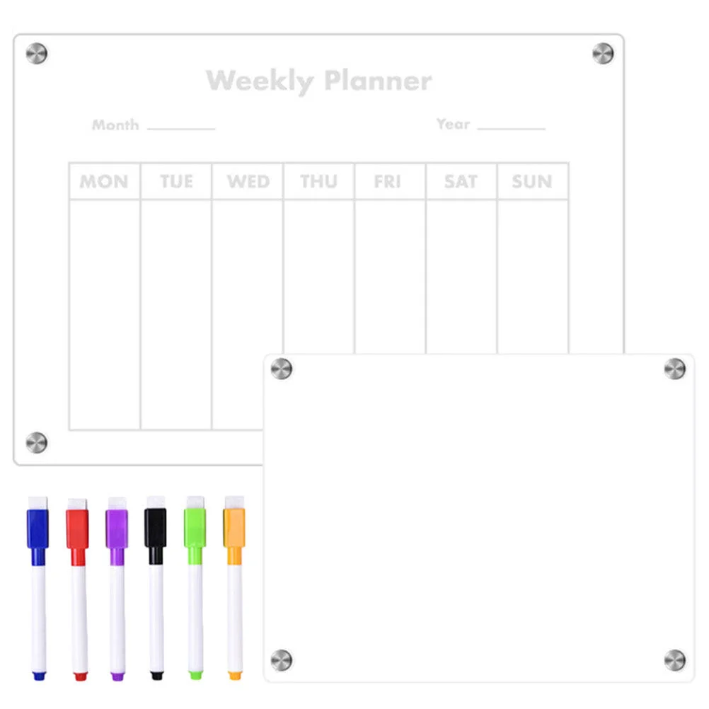 

Acrylic Sheet Clear Planning Boards Fridge Kitchen Supplies Small Dry Erase Refrigerator Do List Message Magnetic