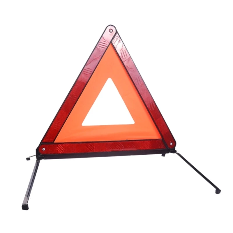 

Warning Red Reflective Hazard Car Tripod Foldable Failure Stop Sign Reflector Car Emergency Breakdown GTWS