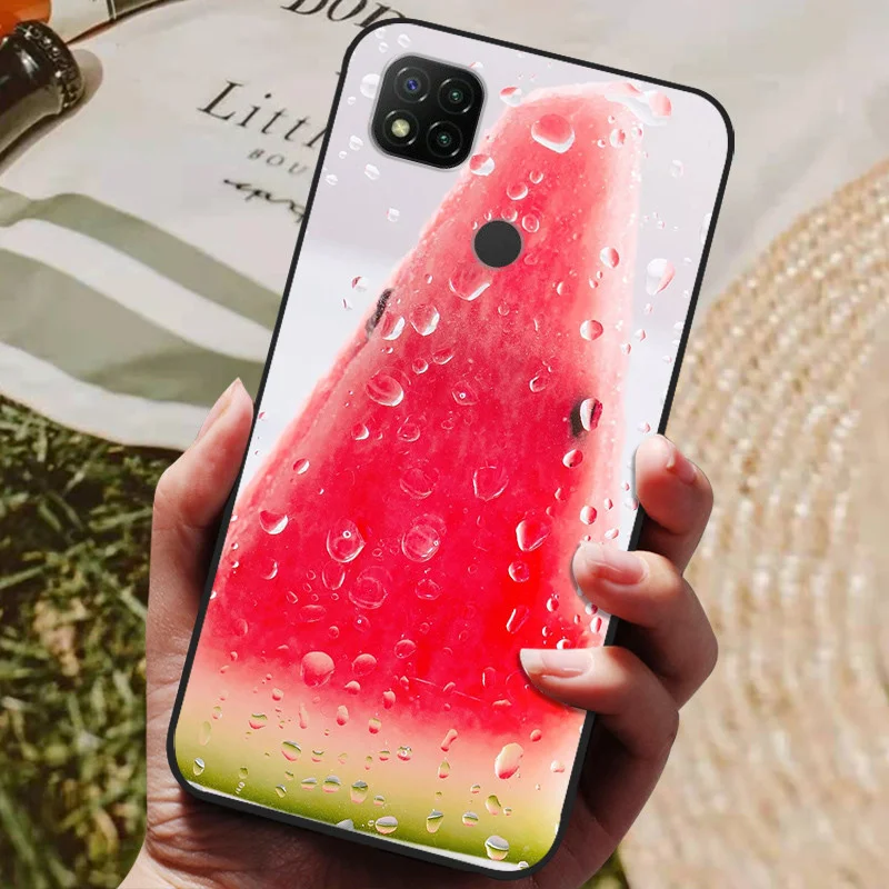 Чехол для Redmi 9C NFC силиконовый мягкий чехол телефона с изображением Льва волка Xiaomi