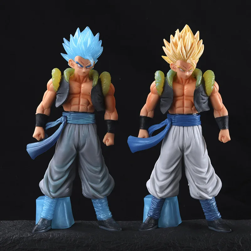

22cm Dragon Ball Gogeta Action Figure Dragon-Ball Z Super Saiyan Blue Goku Toys Model PVC Collectible DBZ Doll Statue