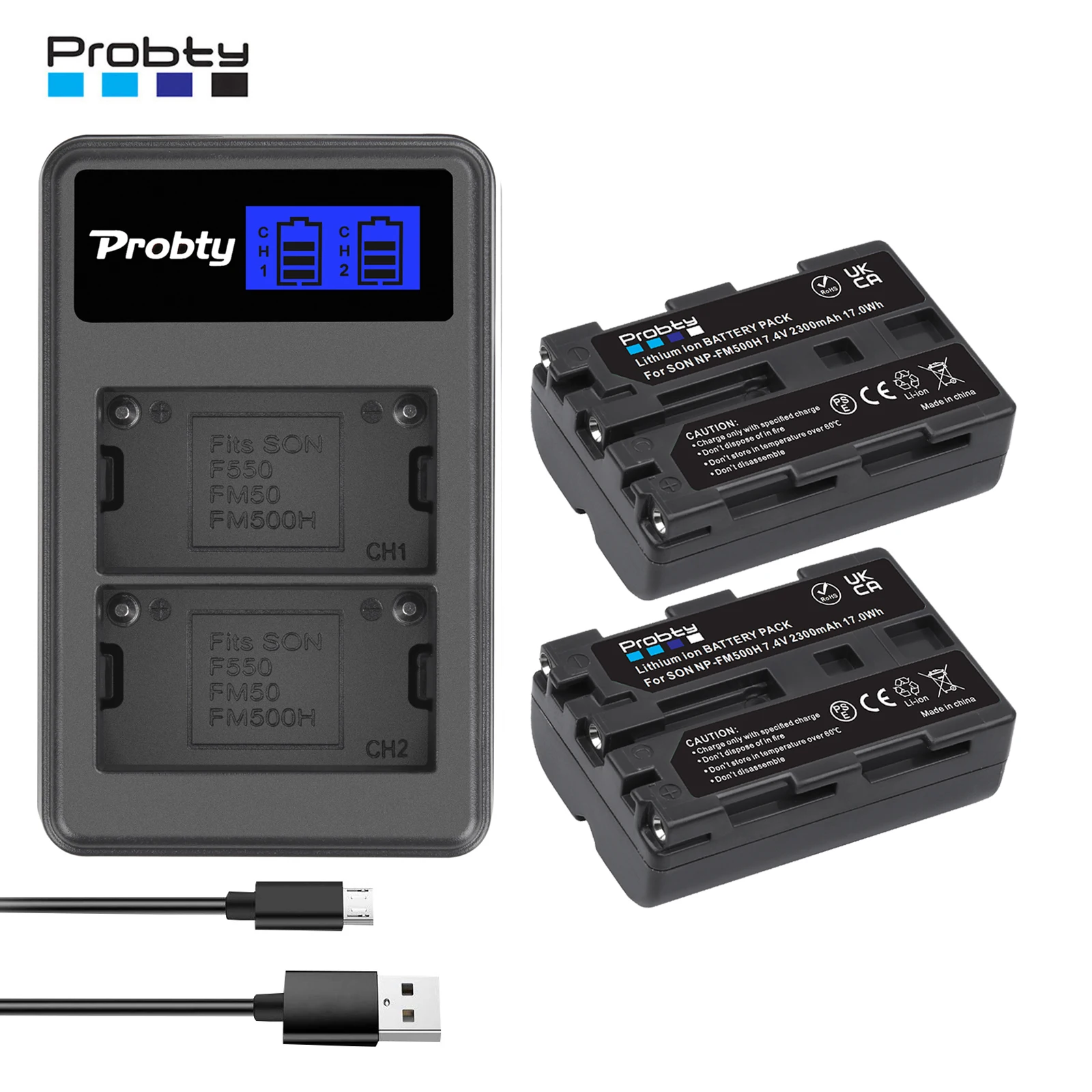 Аккумулятор для фотоаппарата NP-FM500H NP FM500H + двойной USB-порт для зарядного устройства с ЖК-дисплеем для Sony A200, A200K, A200W, A300, A350, A450, a580