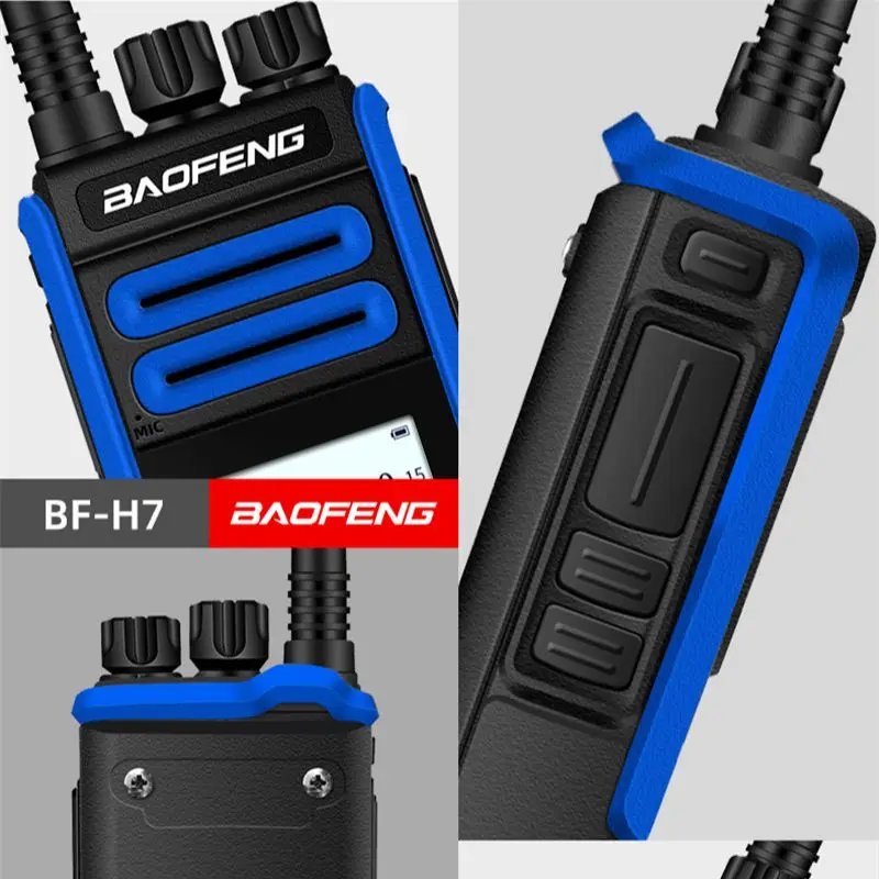High Quality BAOFENG bf-h7 Portable Walkie Talkie Dual Band UHF VHF Long Range 5-15KM Radio Receiver Two Way Ham Radios BF-H7
