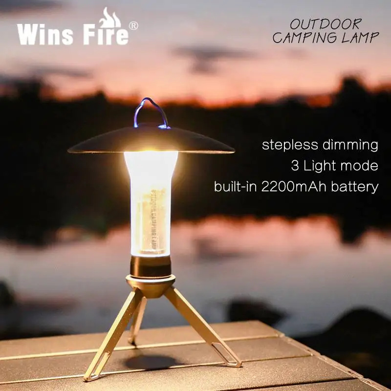 

New Multi-functional Portable Outdoor Beacon Camping Light Led Lighting Camp Light Mini Portable USB C Rechargeable Flashlight