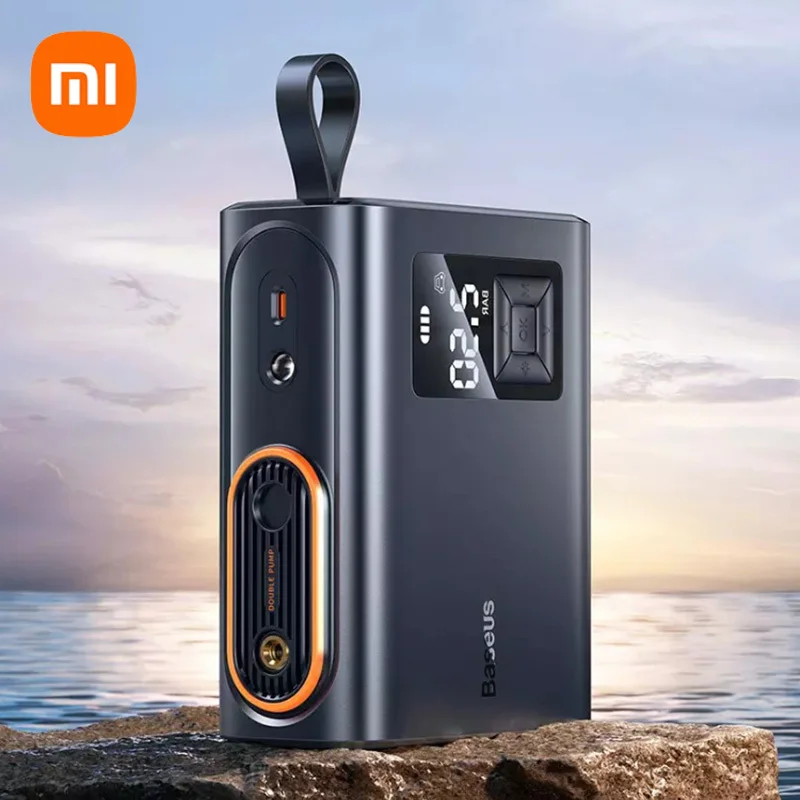 

Xiaomi Baseus Tire Inflator Pump Smart Car Air Compressor 250W Dual Cylinder Electric Tire Pump For Car Motorcycle Bicycle Tyre