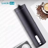handheld manual ceramic coffee grinder handmade espresso grinder stainless steel coffee bean burr mill thickness adjustable
