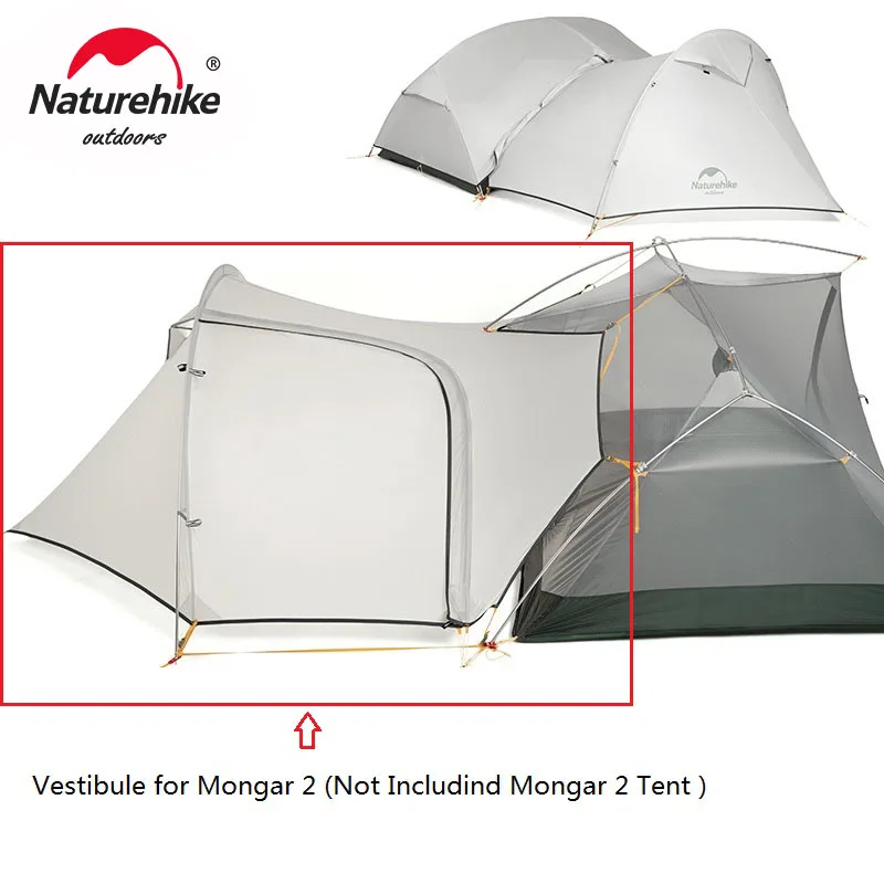 

Палатка Naturehike Vestibule для Mongar 2 (не включать Mongar 2 Tent)NH19M002-J/NH17T007-Z/M
