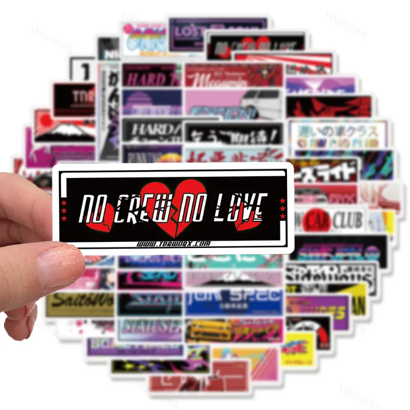 

200/PCS Japan JDM Racing Car Anime Graffiti Stickers for Laptop Motorcycle Car Bike Skateboard Luggage Waterproof Decal Toys