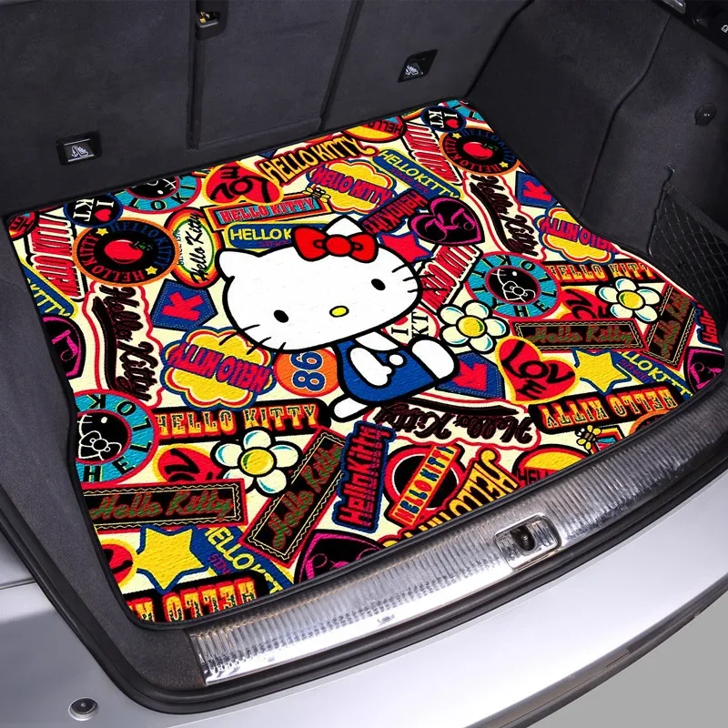 

Sanrio Kawaii Hello Kitty Car Trunk Mat Pochacco Cinnamoroll Anime Cartoon Cute Creative Fashion Printing Personalized Trunk Mat