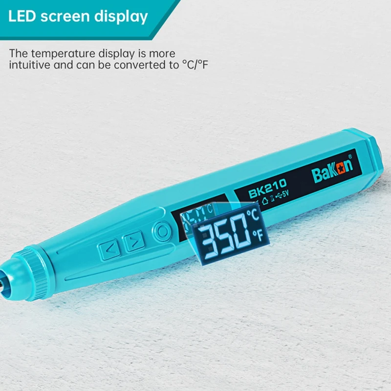 Паяльник Bakon с перезаряжаемым литиевым аккумулятором и USB-разъемом