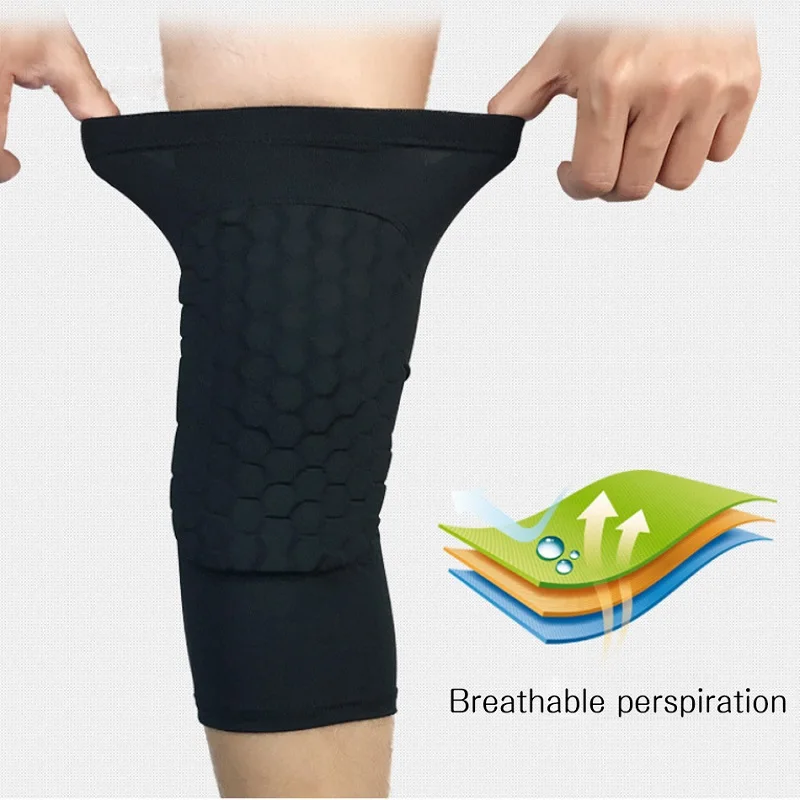 

1PC Basketball Knee Pads Sleeve Honeycomb Brace Elastic Kneepad Protective Gear Patella Foam Support Volleyball Knee Support