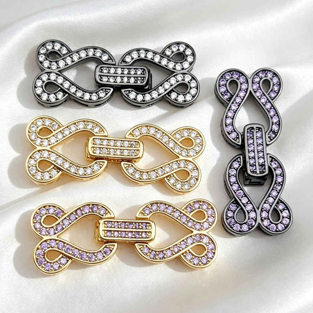 Фото Застежки-коннекторы Juya с позолотой 18K для рукоделия, создания украшений, бисероплетения и работы с жемчугом №4