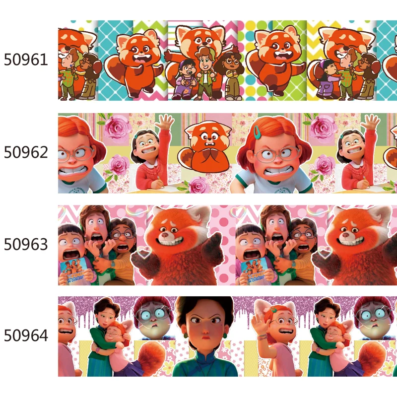 

Лента Корсажная с красным принтом, 50/75 мм