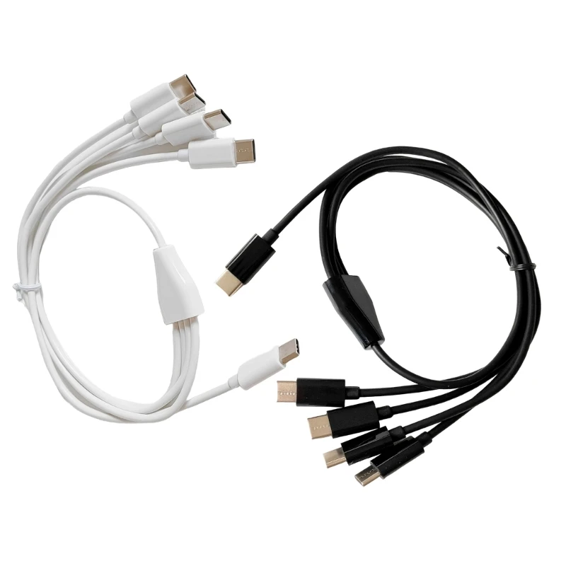 

Type-C Power Supply Cord Charging Cable 1 to 4 Universal for Phones Tablets Pads