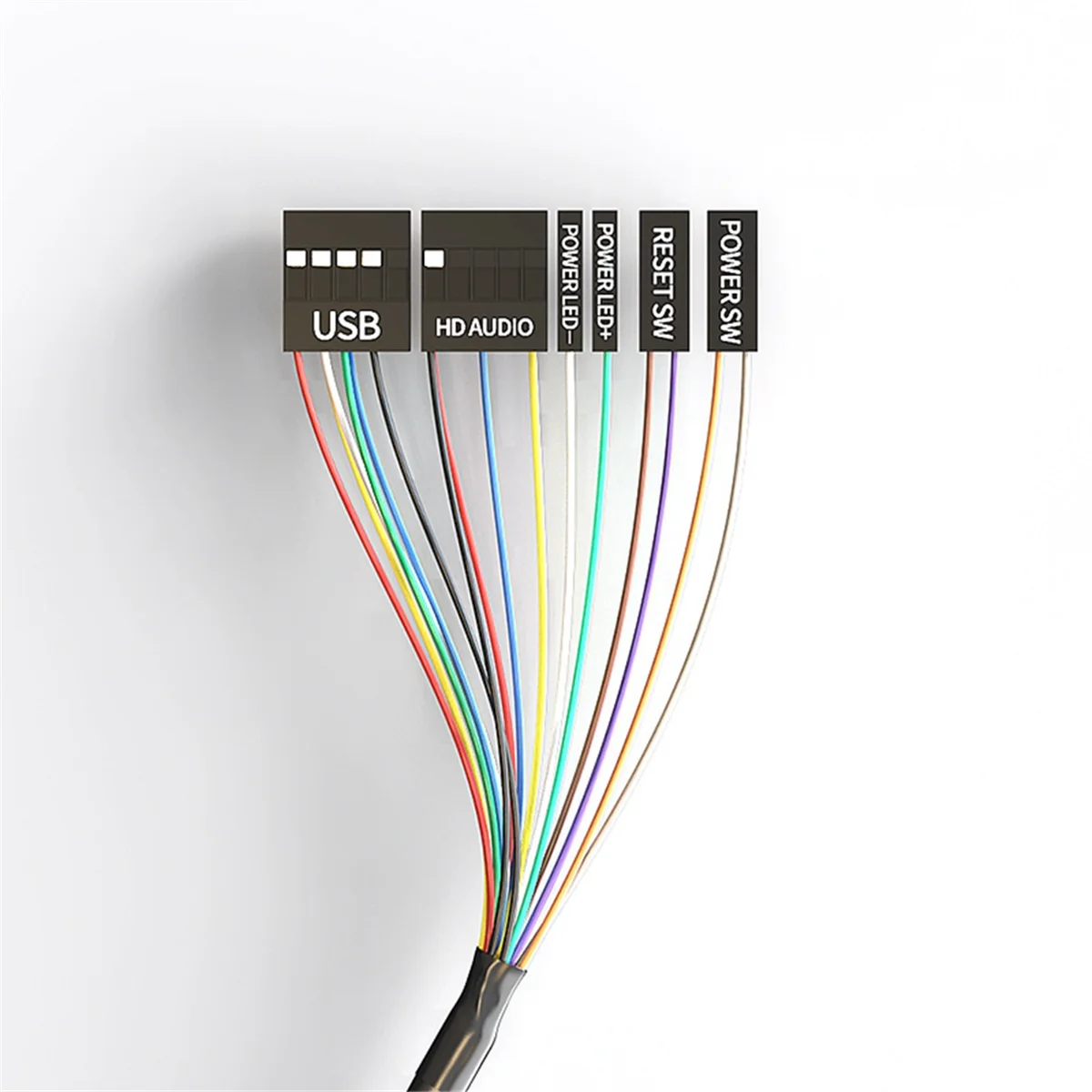 Фото Кнопка переключения для настольного компьютера, ABSH и двойными USB-портами и внешней кнопкой запуска аудио ПК, кабель 165 см №1