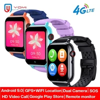 android 9 0 smart watch 4g kids adult gps wi fi tracker heart rate thermometer google play video call remote camera phone watch