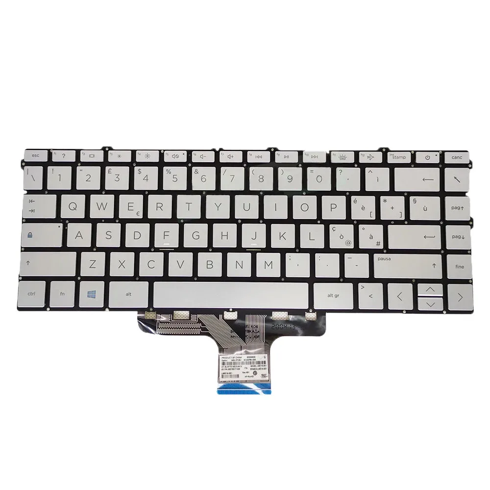 Для HP pavilion X360 14-DY 14-DV 14m-dy dy0000 dy1000 итальянская IT серебряная клавиатура с подсветкой
