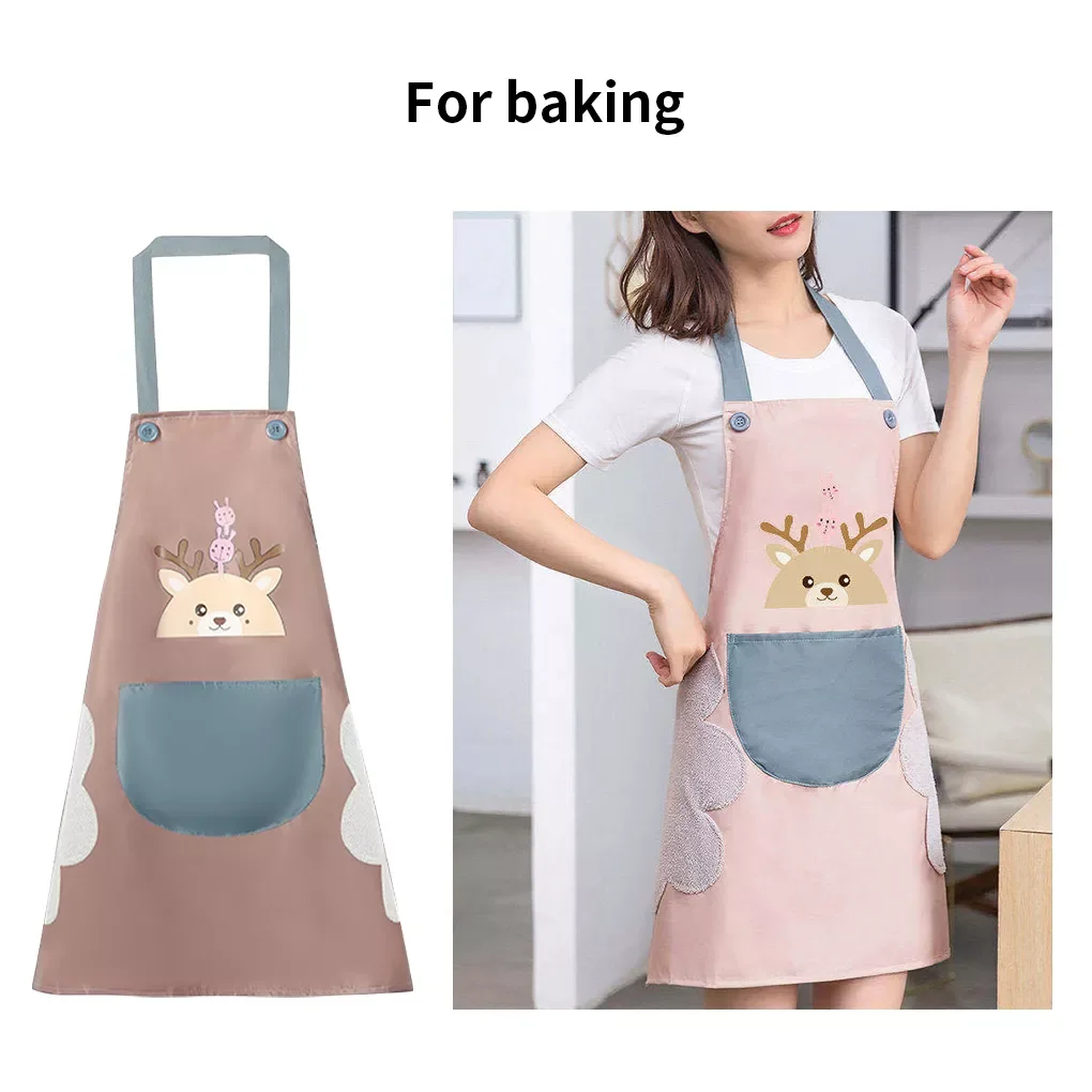 

Cute Kitchen Cooking Apron Women Animal Fashionable And Simple Household Men Waterproof Oil-Proof Waistline