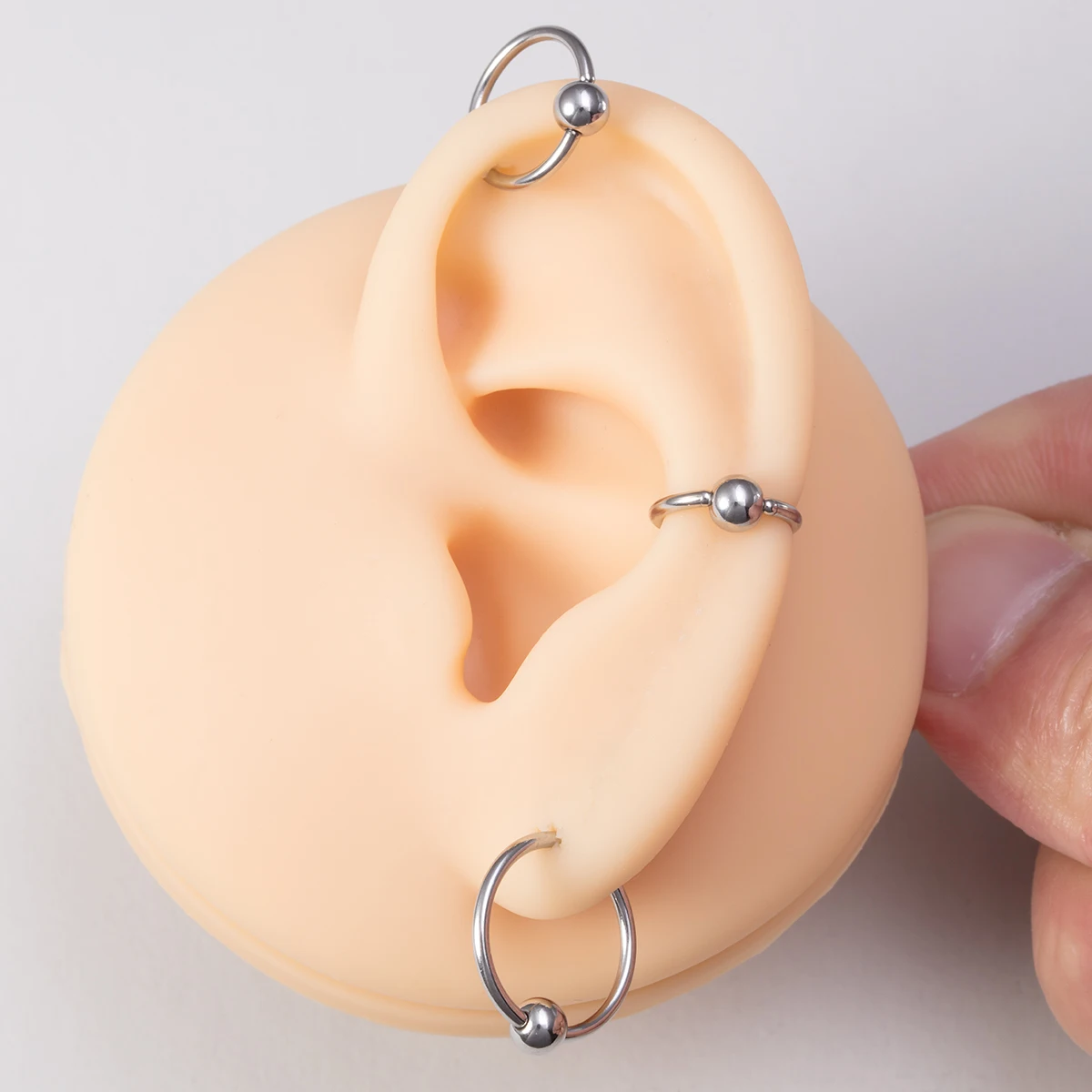 Кольцо для пирсинга из хирургической стали 3 шт