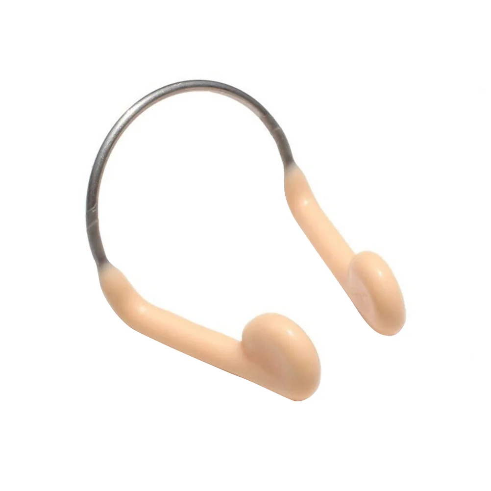 

4Pcs Nose Clip Silicone Nose Plug Nose Plugs for Swimming Nose Clip Competition Nose Clip Metal Pool Accessories Nose Protector