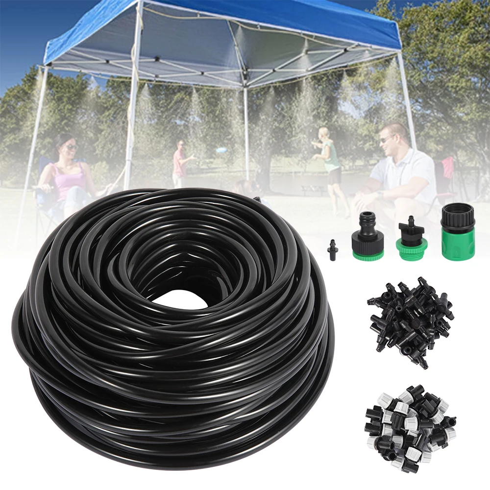 

Suitable Watering Device With Drip Drip Timer Garden Cooling Kit Irrigation Automatic System 20m Irrigation For Sprayer Kit For