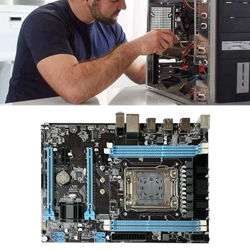 Материнская плата X79 + Кабель SATA переключателя Перегородка Кронштейн Настольная