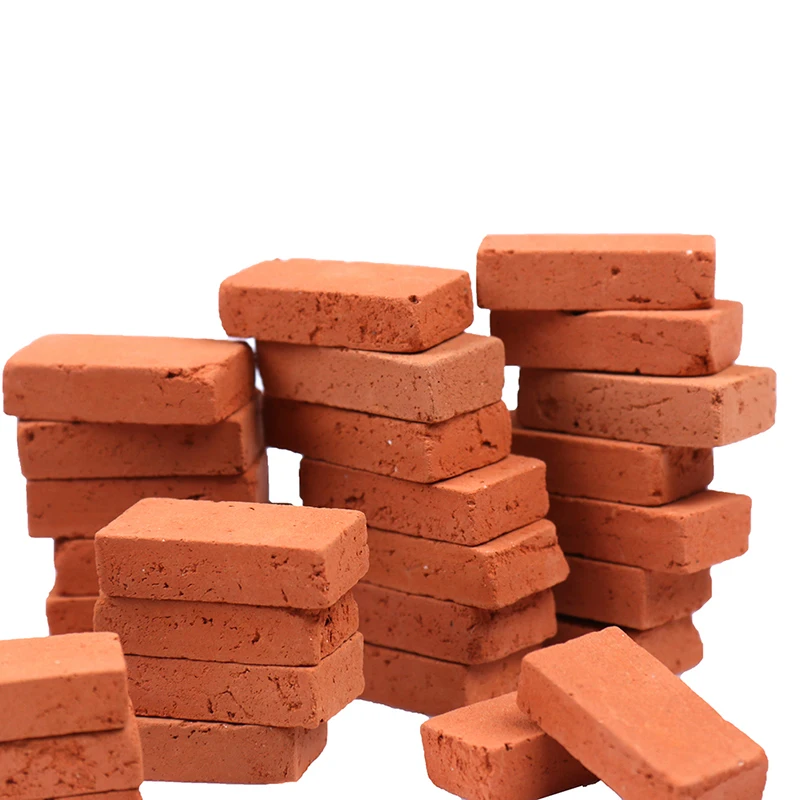 

50PCS 1/16 Sand Table Simulation Brick DIY Building Scenery Portable Miniature Durable Kids Decorative Toy Landscape Modelling