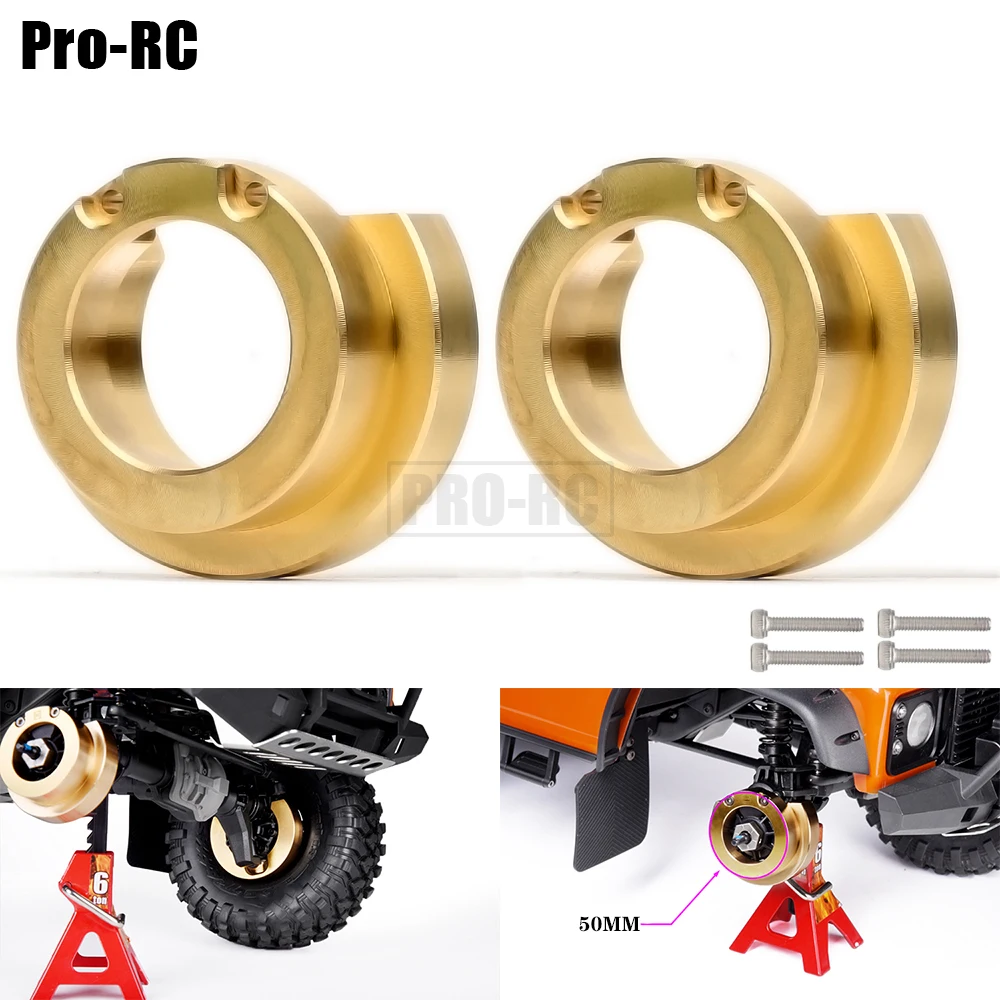 

2Pcs 82g/118g Portal Brass Counterweight Balance Weight for 1/10 TRAXXAS TRX4 TRX6 82046-4 Upgrade RC Crawler Car Parts