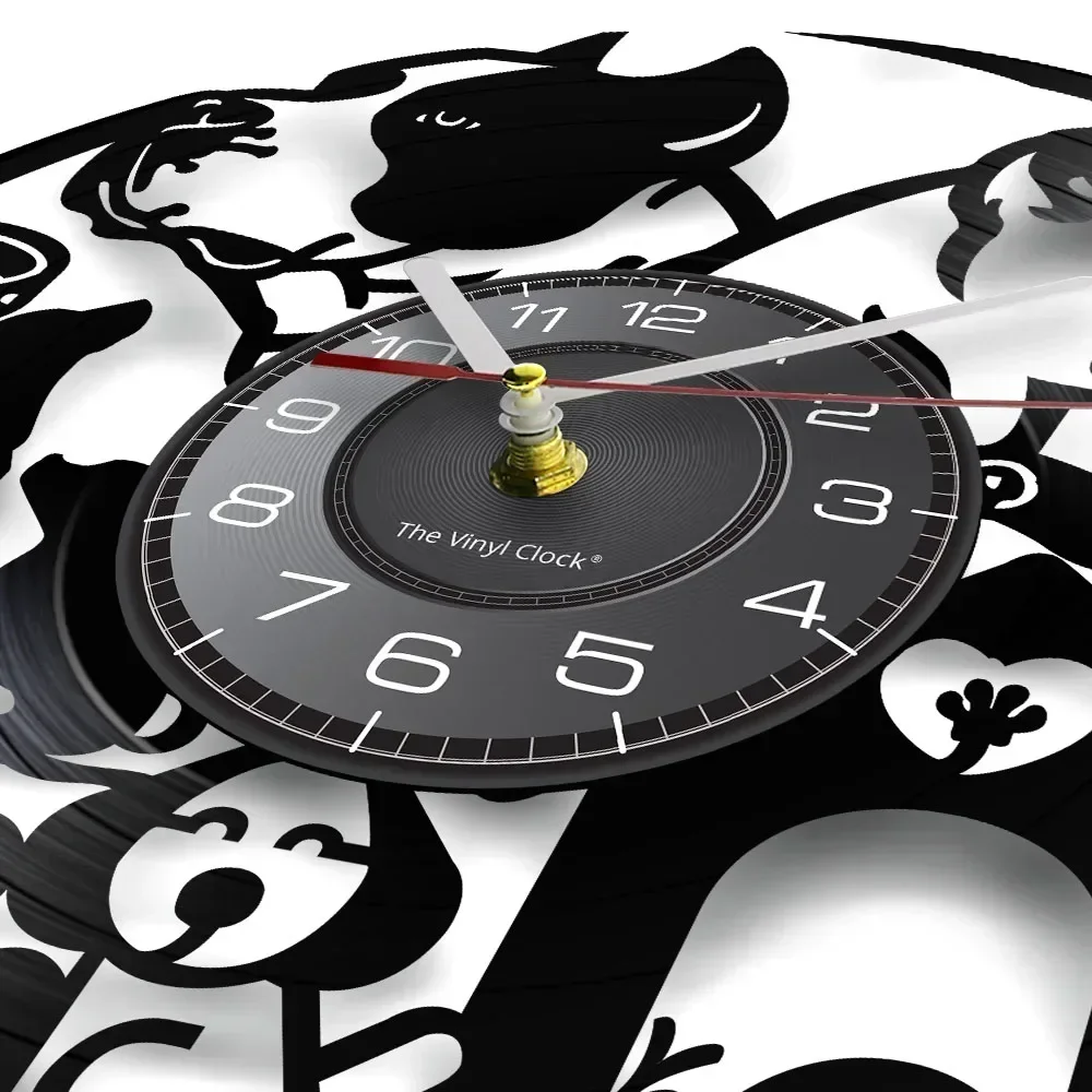 Настенные часы Я люблю собак декоративные виниловые аксессуары для домашних