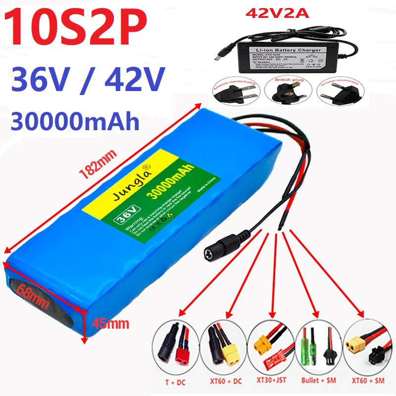 

10S2P 36V 30Ah 18650 42V 500W зарядное устройство для литиевой батареи