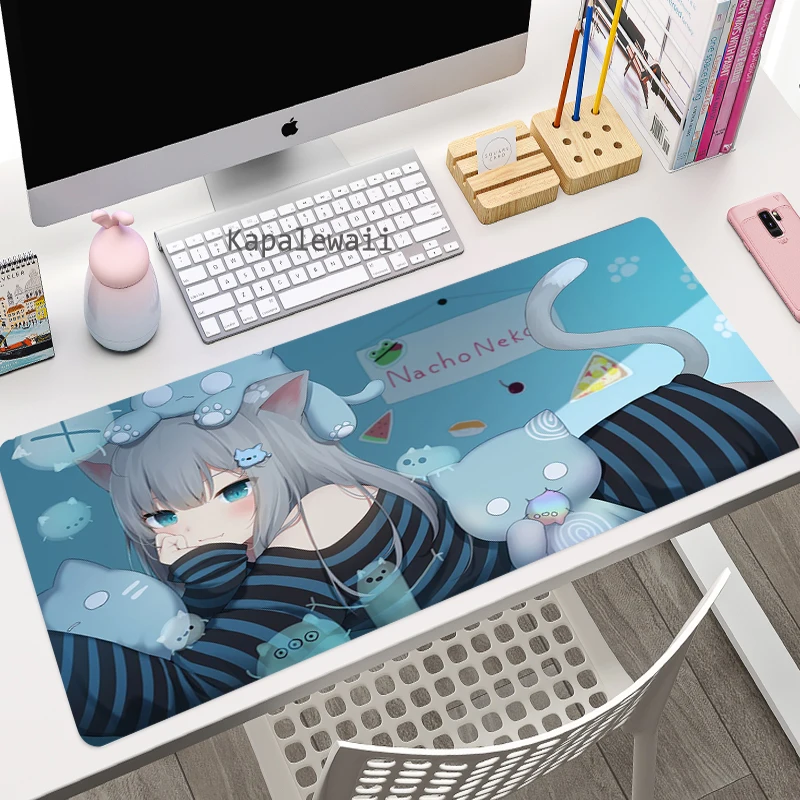 large mouse pad sexy girl cosplay cat mouse pad gamer keyboard laptop mat gaming mouse pad anime mousepad creative carpet rug free global shipping