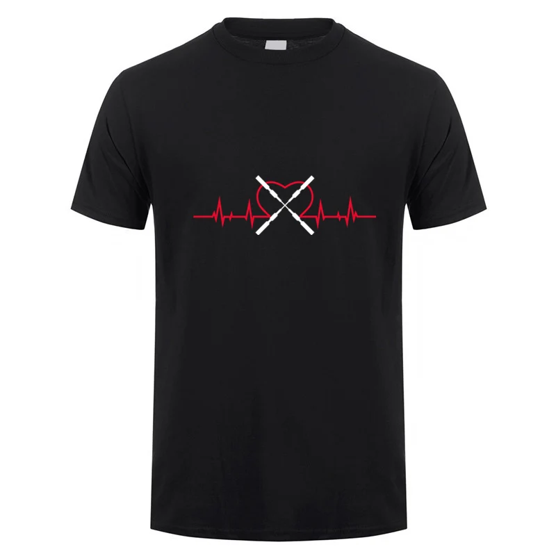 

Heartbeat Jugger T Shirt Summer Men Cotton Streetwear Short Sleeve O-Neck Oversized T-shirt OZ-441