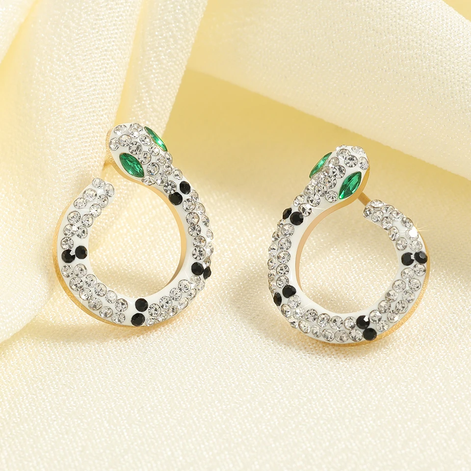 Комплект из колье и серёг нержавеющей стали