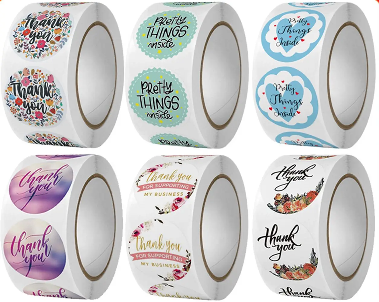 

Packaging Adhesive Label Sun Rainbow Packaging Labels Thank You Stickers Happy Birthday Seal Labels Thanksgiving Day