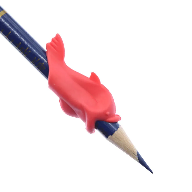 10PCS Calligraphy Writing Toy Gift Dolphin Fish Type Children's Pencil Pen Holder Student Spacing Correction | Канцтовары для