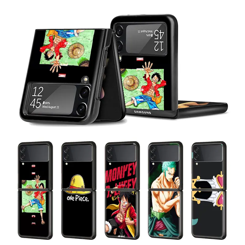 

Cover Case for Samsung Galaxy Z Flip Flip3 5G Phone Style Official Matte Capa Cell Bag Protection Coque One Piece Anime Amazing