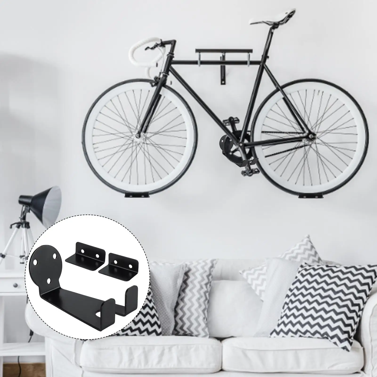 

Настенное крепление для велосипеда | Настенный кронштейн для мини-велосипеда | Горизонтальный внутренний стеллаж для хранения велосипеда д...