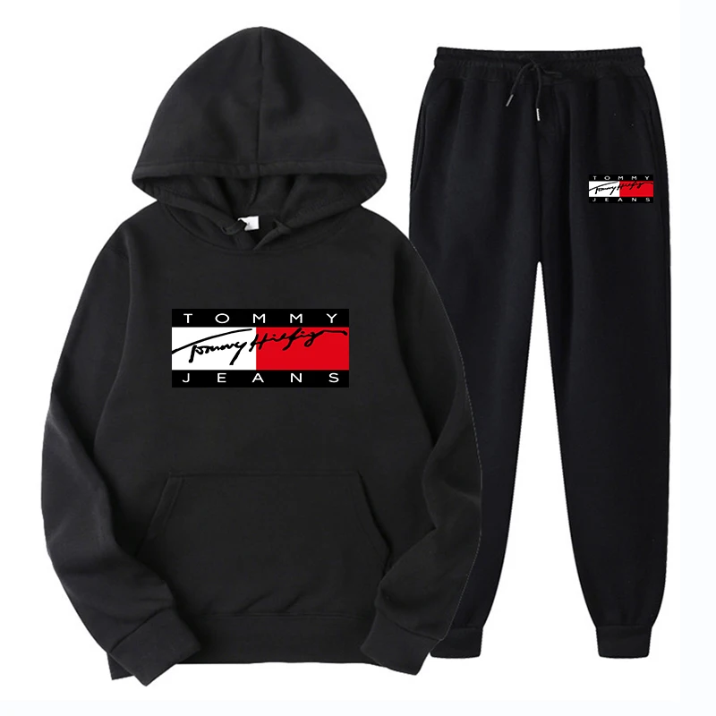 

Mens Tracksuits Set Luxury Hoodie Suit Long Sleeve Sport Hooded Sweatshirt and Pants 2 Pcs Set Casual Mens Designer Clothes